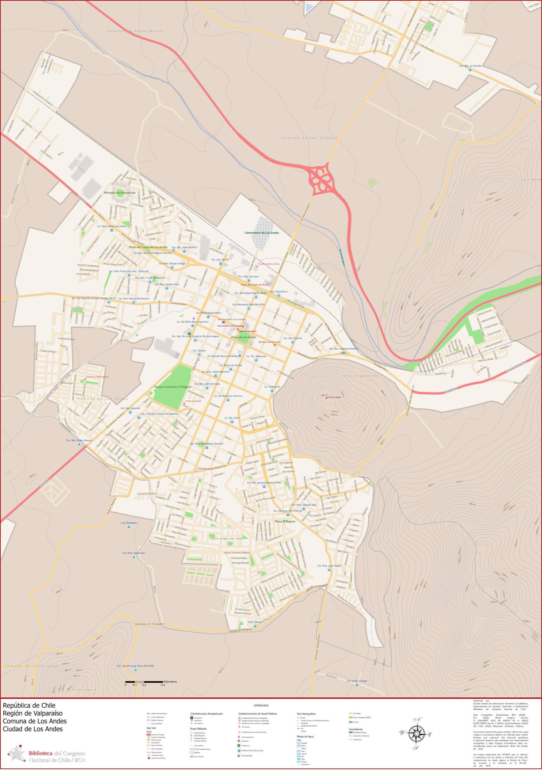 Mapa de la ciudad - Beneficios de vivir en Los Andes